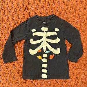 Carter's Black Skeleton Long Sleeve Tee